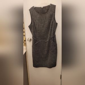 The Limited Gray Belted Dress